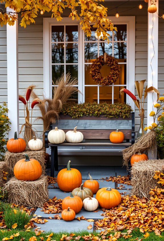 fall ready thanksgiving outdoor decor