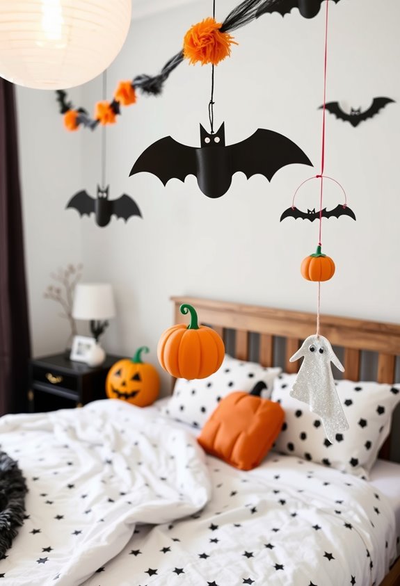 family made halloween bedroom crafts