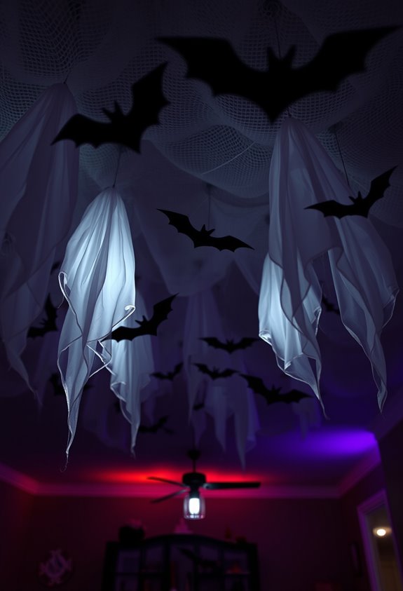 floating bats and ghosts