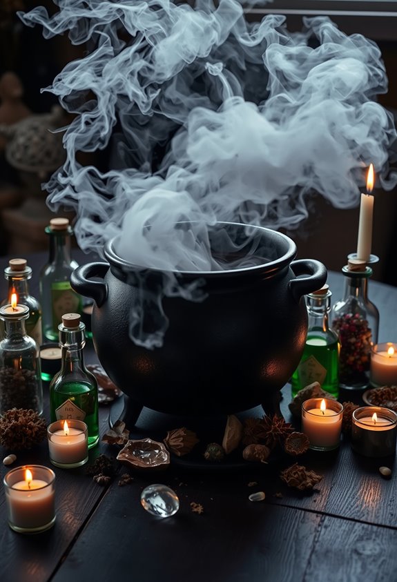foamy colorful sensory potion station