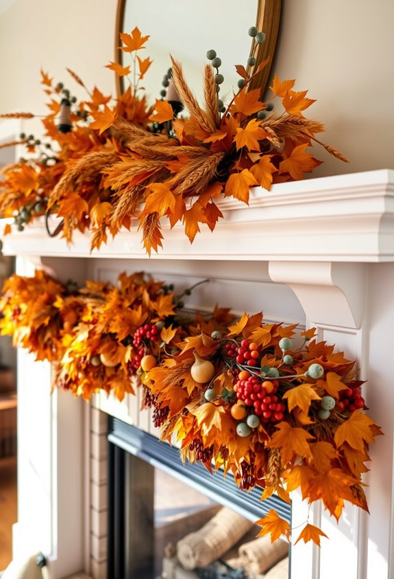 foliage garland as foundation
