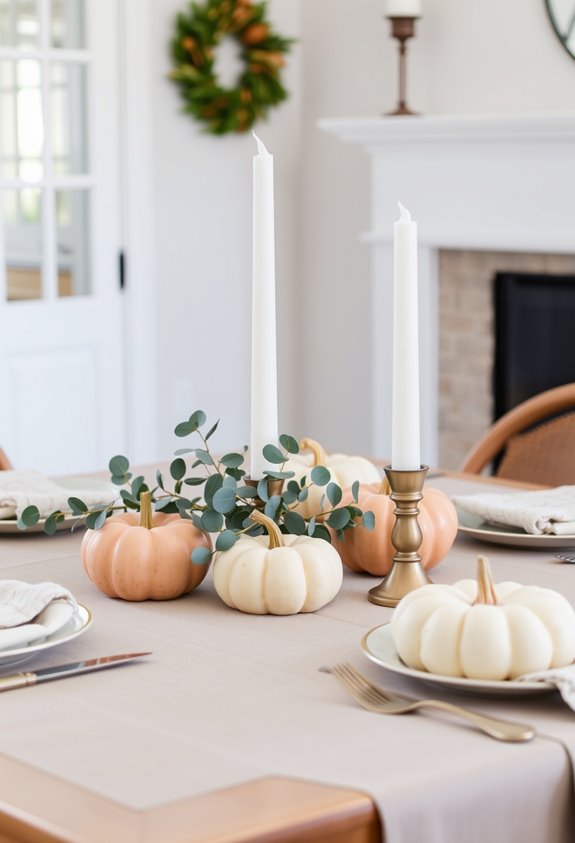 food focused minimalist thanksgiving table