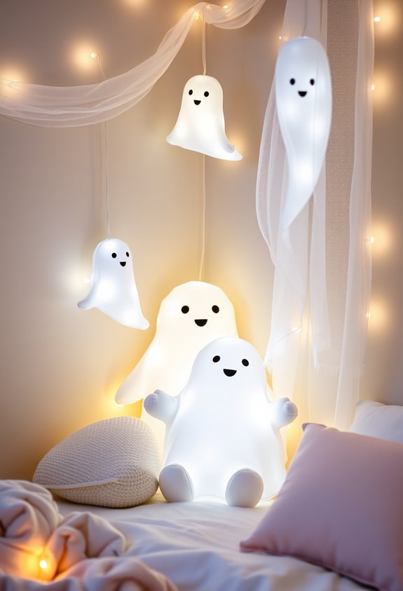 friendly floating diy ghost decorations