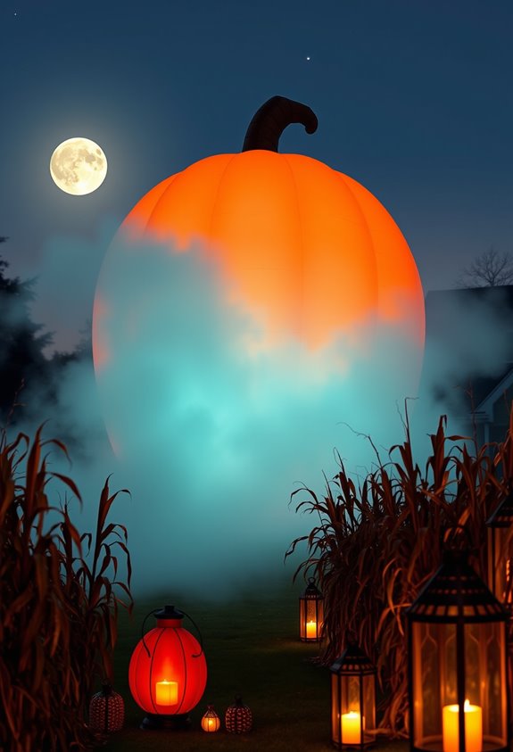 giant glowing pumpkin yardstatement