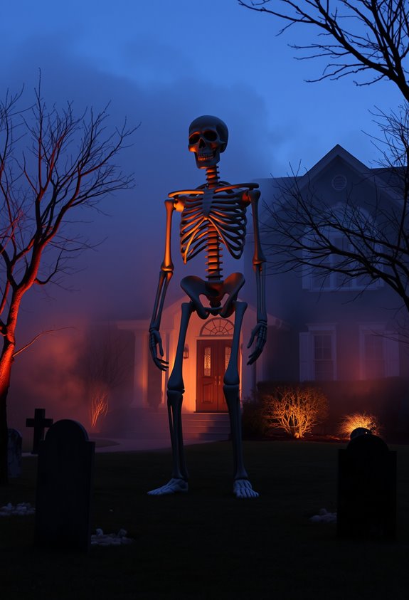 giant skeleton dominates yard