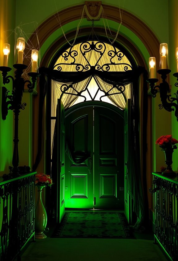 gothic doorway staged with dread