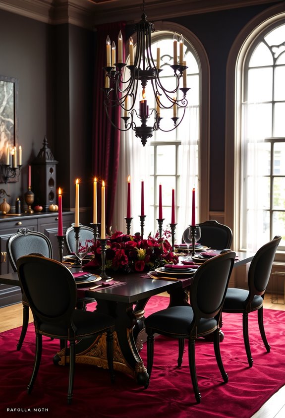 gothic inspired moody elegant palette