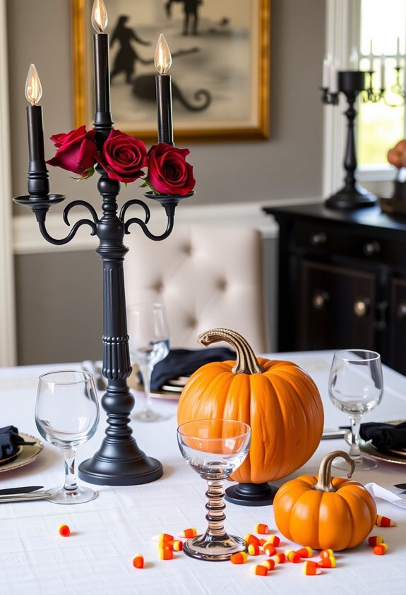 gothic vs kid friendly tablescape