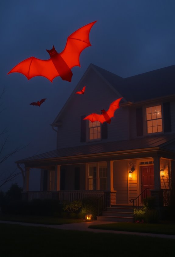 ground lit spooky silhouette displays