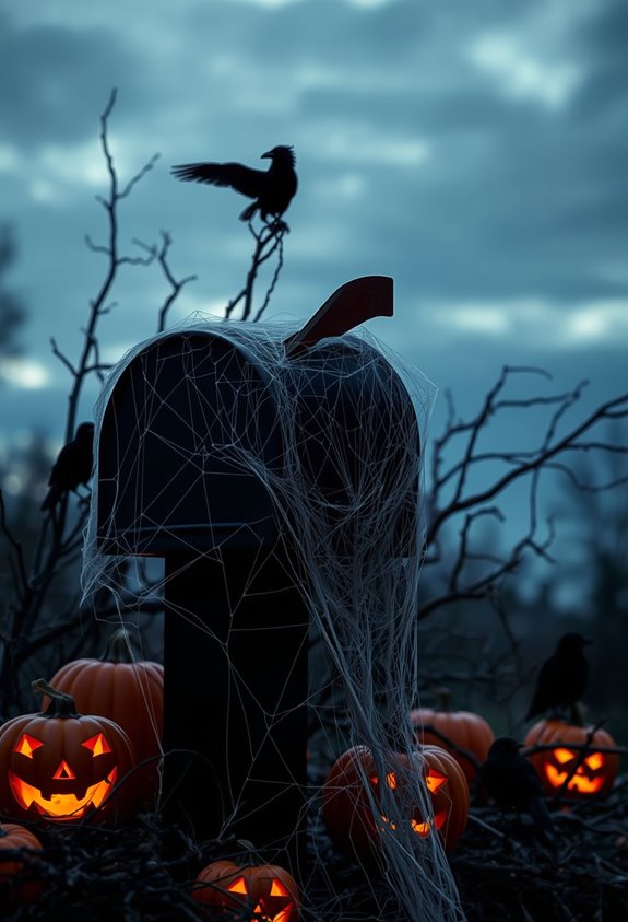 halloween themed mailbox decoration ideas