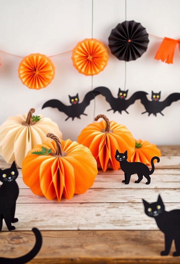 handmade vintage paper halloween decor