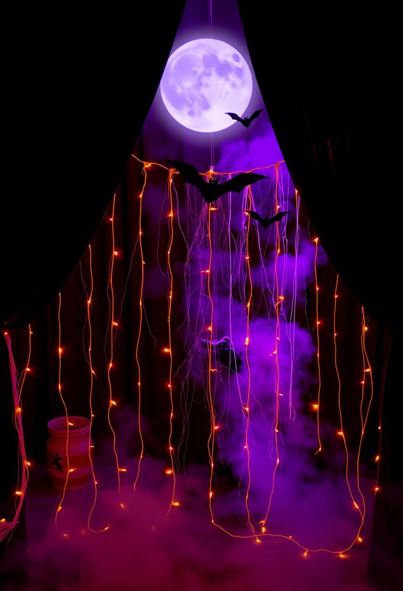 haunted cozy layered photo backdrops