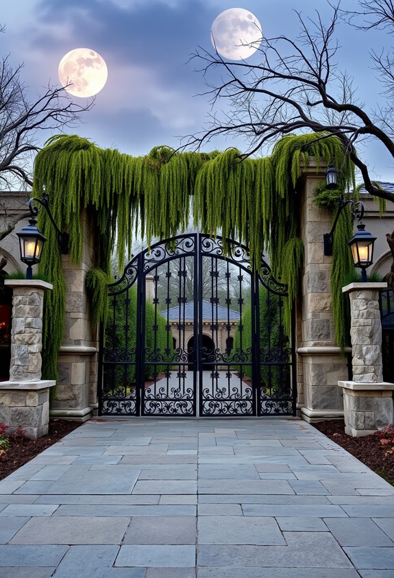 haunted estate entryway atmosphere