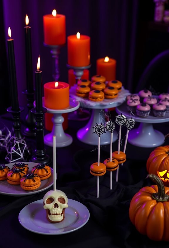 haunted festive dessert table