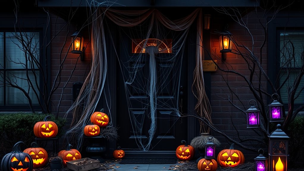 haunted front door transformation