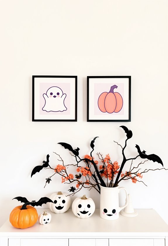 instant cute spooky printable wallart