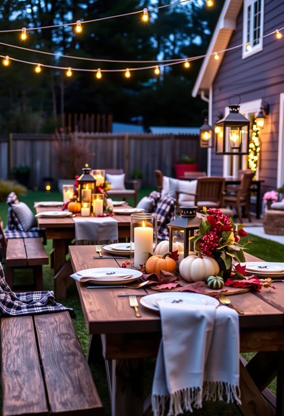 intentional outdoor thanksgiving dining