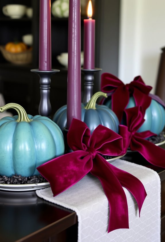 jewel toned gothic halloween decor