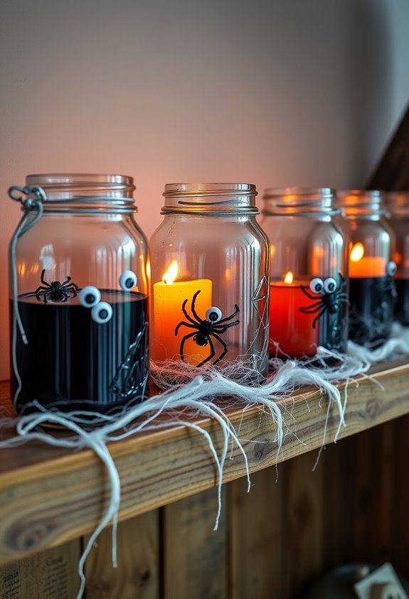 laboratory style halloween jar display