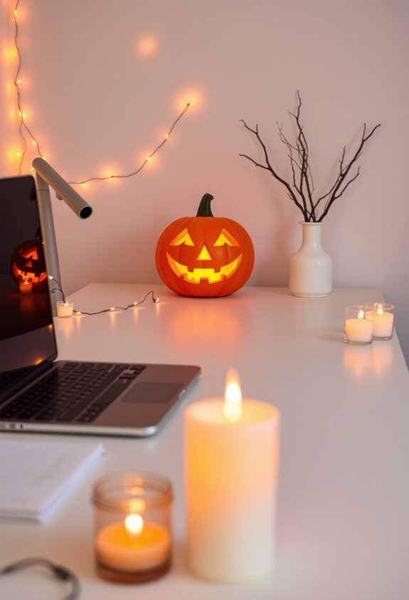 layered atmospheric halloween lighting