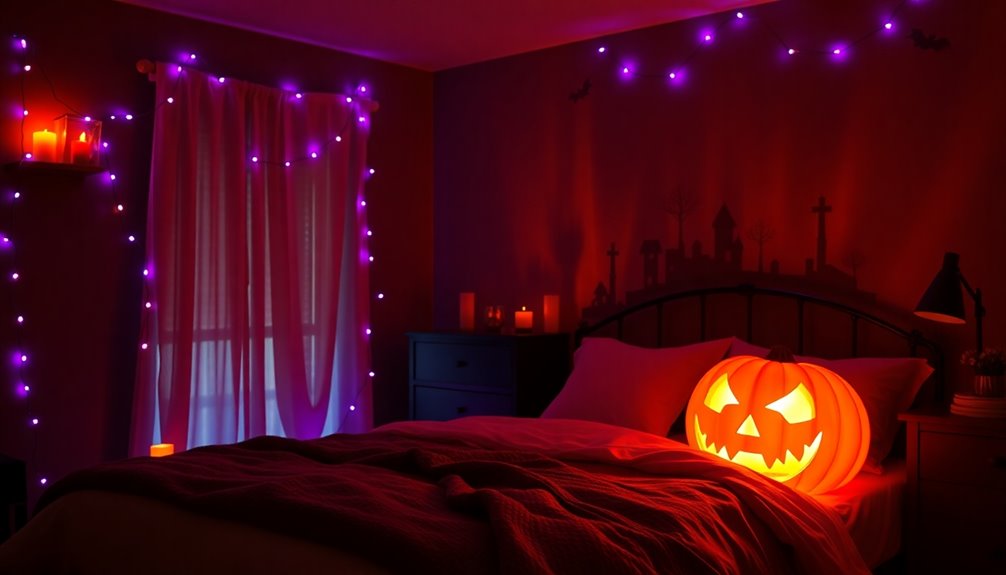 layered eerie colored lighting