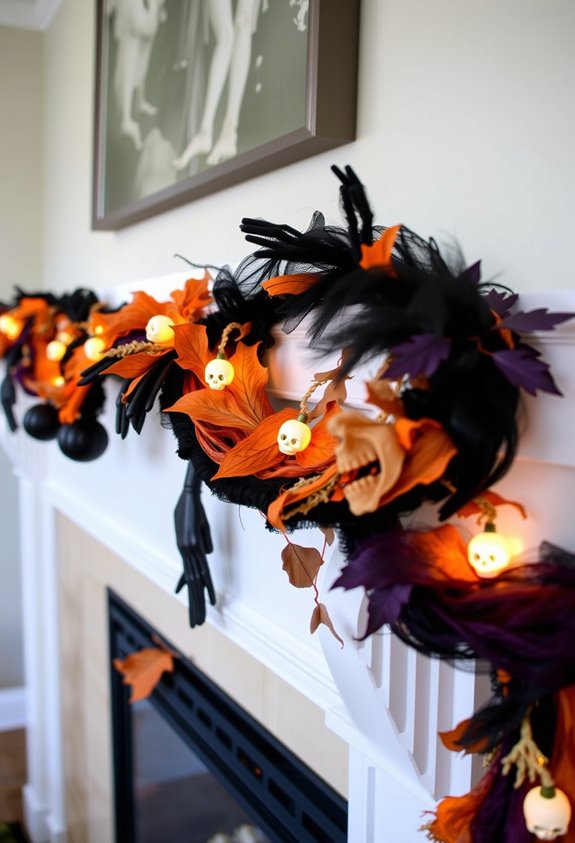layered garlands for depth