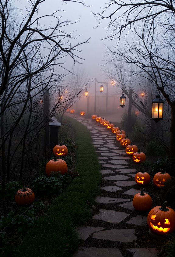 layered pumpkins varied textures intentional height