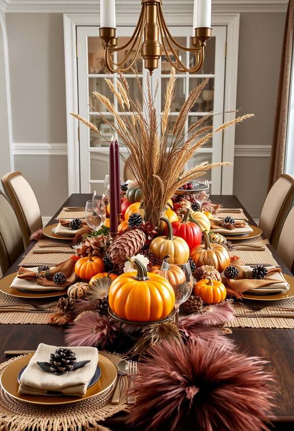 layered rustic seasonal textures