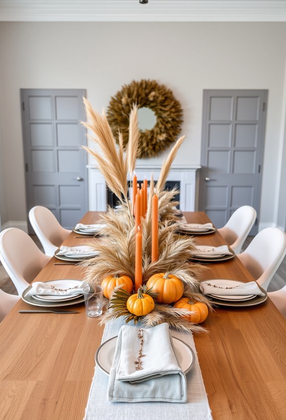 low proportional seasonal centerpiece spacing