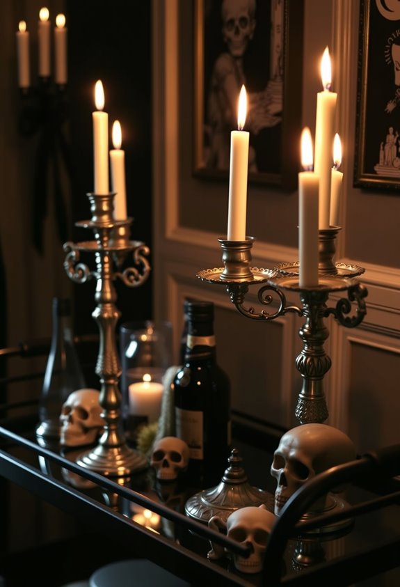 low warm dramatic candlelight