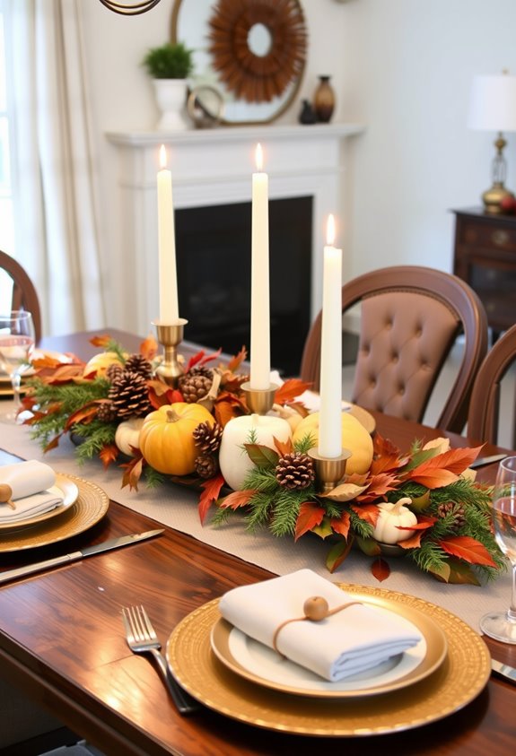 low wide layered centerpiece