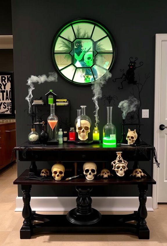 mad scientist foyer experiment setup