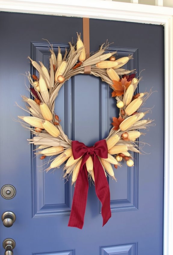 match wreaths to exterior details