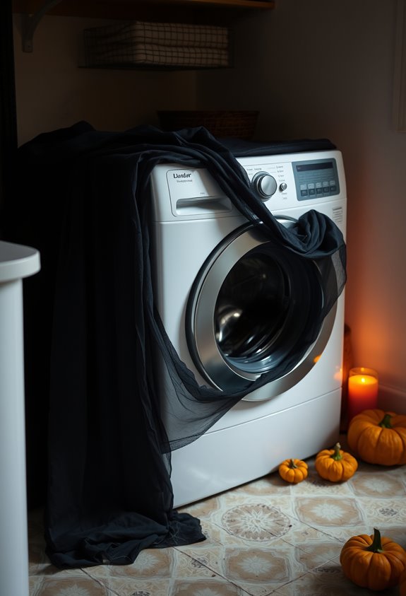 matte black haunted washer centerpiece