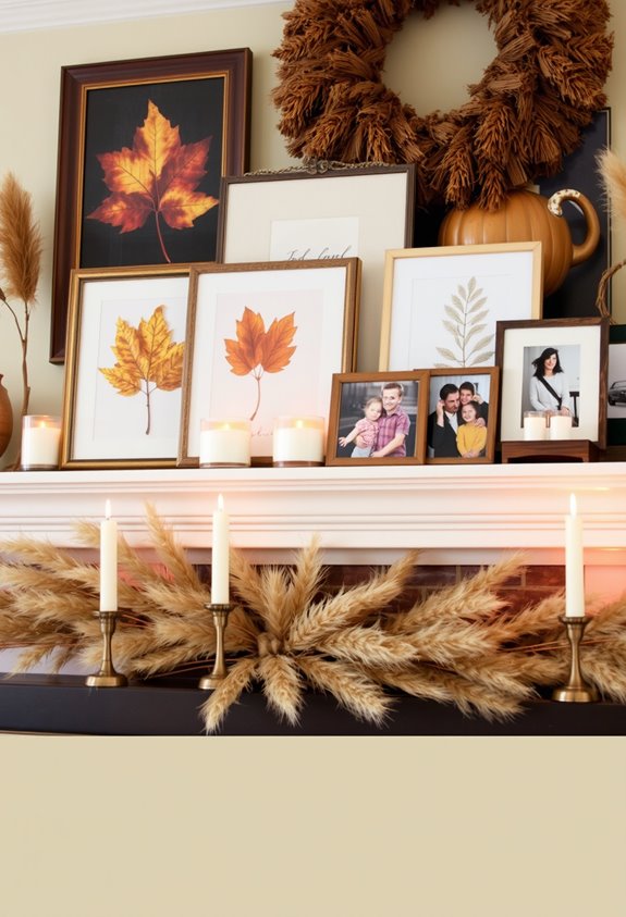 meaningful simple thanksgiving mantel accents