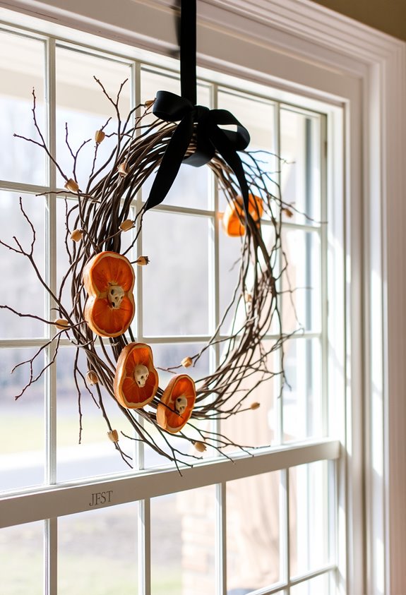 measure windows lightweight branch wreaths