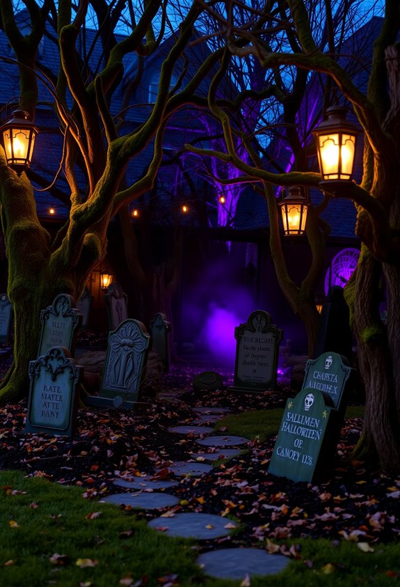 messy realistic diy graveyard