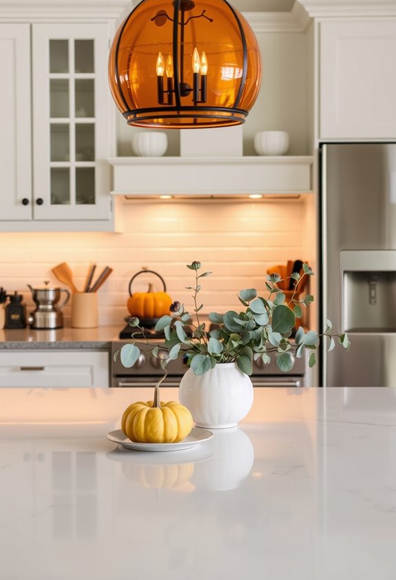 minimal purposeful thanksgiving kitchen decor