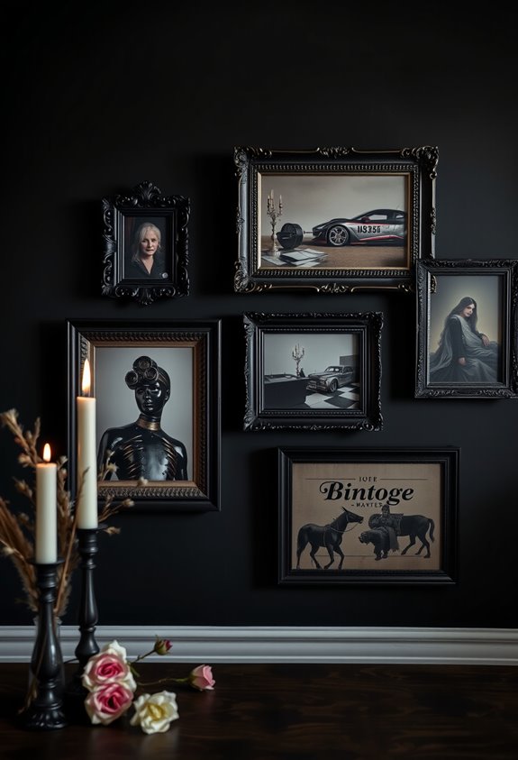 moody framed gothic botanical gallery