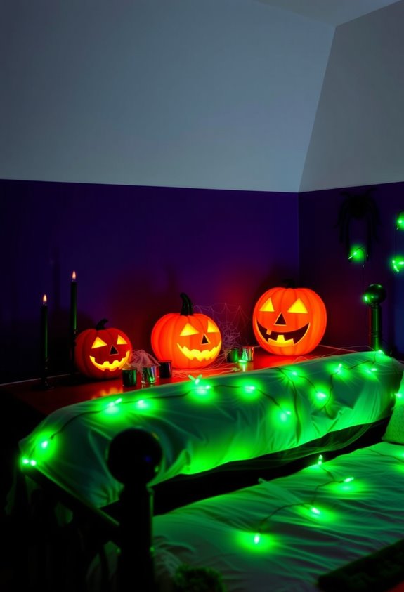 moody mystical halloween bedroom vibe
