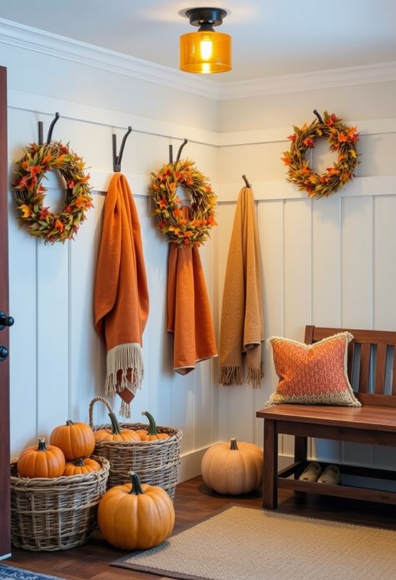 mudroom as thanksgiving command center
