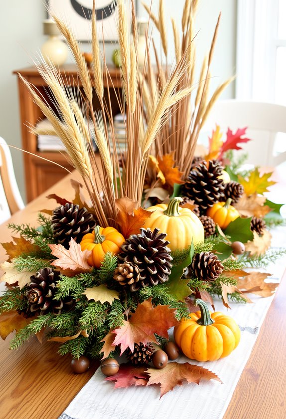 natural layered backyard centerpiece