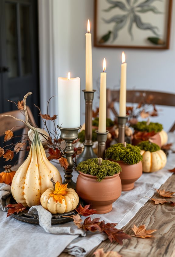 natural tactile autumn tableware