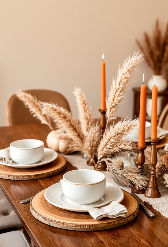 neutral minimalist tablescape focused food