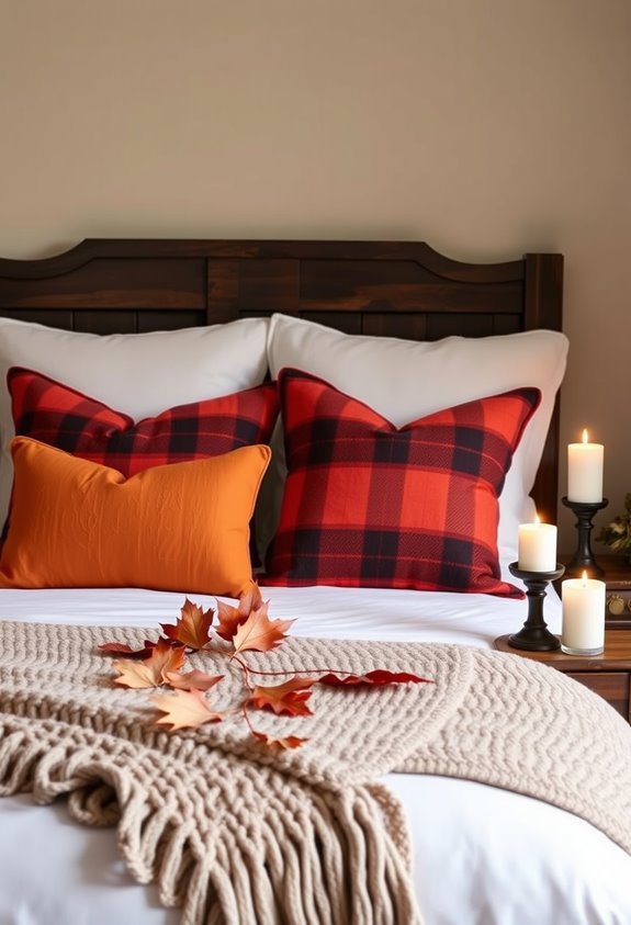 neutral walls cozy fall accents