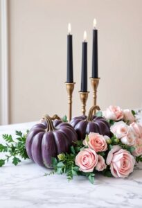 nontraditional colorful halloween decor
