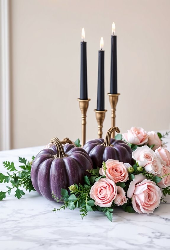 nontraditional colorful halloween decor