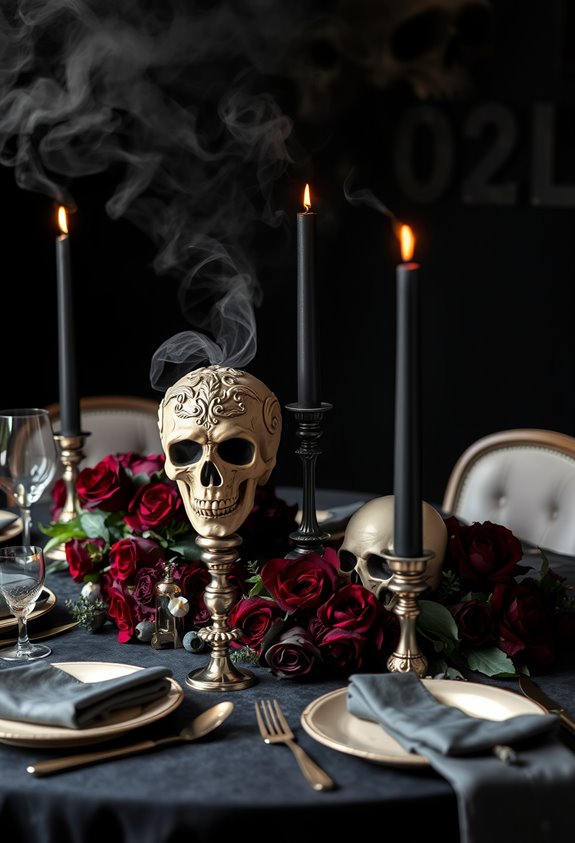 one bold skull centerpiece