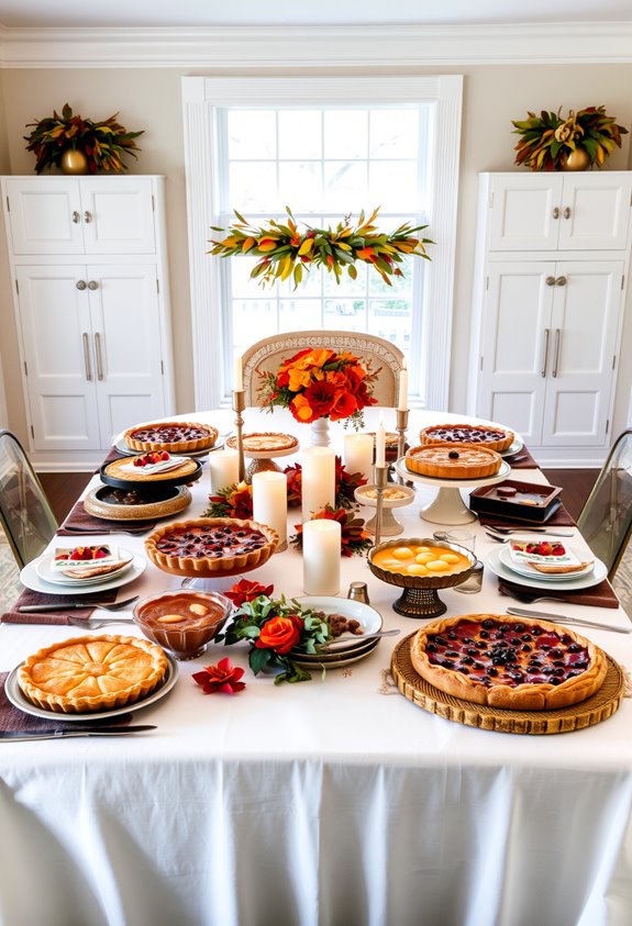 one way buffet with labels