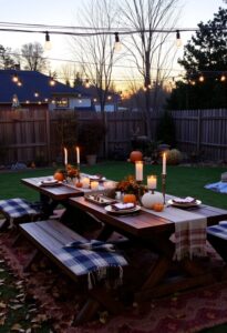 outdoor thanksgiving backyard decor
